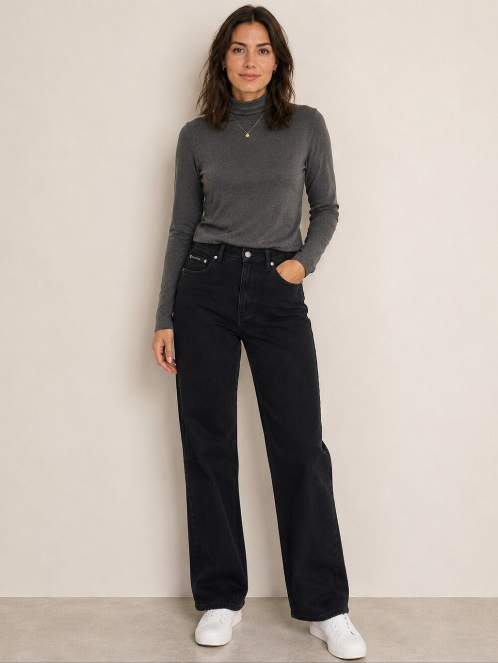 Calvin Klein Jeans High Rise Straight Jeans Size 10 | Dark Wash Denim High Waist